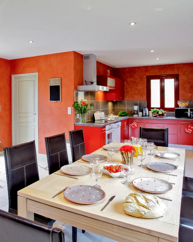 Cuisine du gîte Les Charmes pour 8 personnes à Sarlat - Les Maséliades Cuisine du gîte Les Charmes pour 8 personnes à Sarlat - Les Maséliades